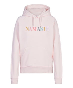Yoga Hoodie Namaste organic cotton - pink | color:rosa |yoga kapuzenpullover Namaste rosa