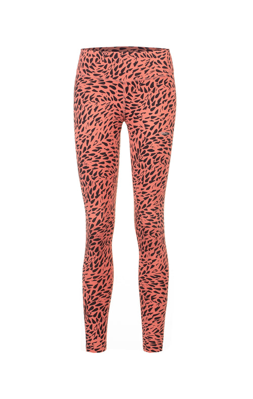 | color:orange |sport leggings yoga polyester orange gemustert