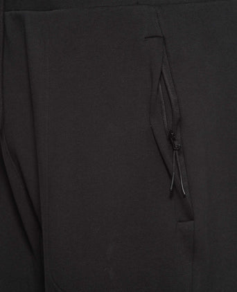 Jog Pants Deluxe organic cotton - black | color:schwarz |yoga hose schwarz tasche reißverschluss