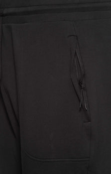 Jog Pants Deluxe organic cotton - black | color:schwarz |yoga hose schwarz tasche reißverschluss