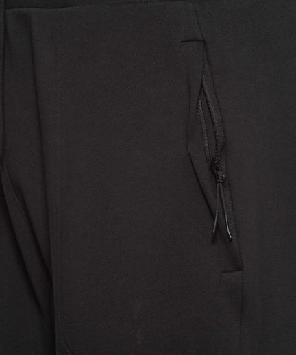 Jog Pants Deluxe organic cotton - black | color:schwarz |yoga hose schwarz tasche reißverschluss