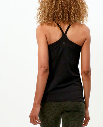 Basic Top 2.0 organic cotton - black | color:schwarz |enges yoga tank schwarz baumwolle