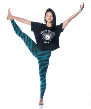 Boxy T-Shirt Good Karma Crew by LYLA Soul Yoga - black | color:schwarz |yoga t-shirt LYLA Soul Yoga schwarz yoga |t-shirt Good Karma Crew ognx 108