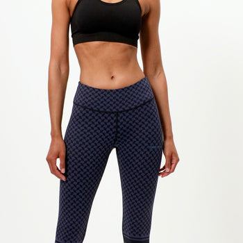 Leggings Keffiah polyamide ♻️ - blue | color:blau |yoga leggings blau keffiah