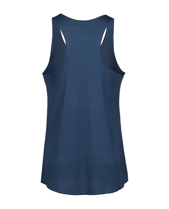 Loose Tank Lotus Flower Tencel™ - blue | color:blau |yoga tank lotus flower tencel |yoga kleidung