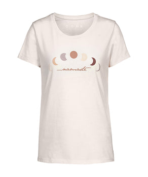 T-shirt Namaste Moon organic cotton - white | color:weiss |yoga t-shirt namaste mond druck weiss