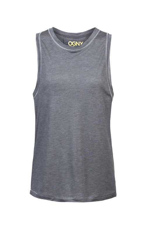 | color:dunkel grau |yoga Tank tencel dunkel grau |yogakleidung