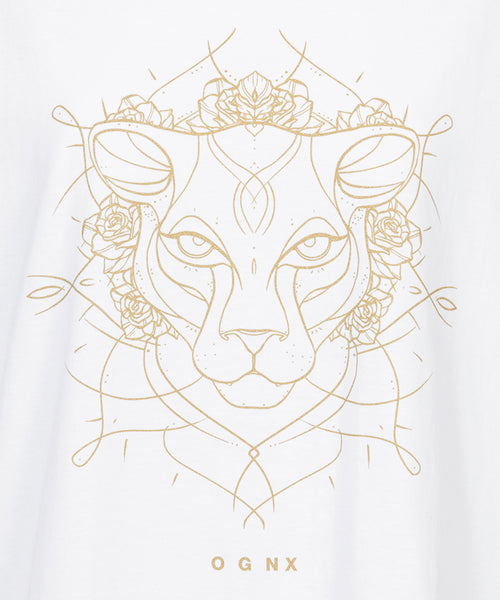 | color:weiß |yoga t-shirt ranja weis yoga |t-shirt leopard