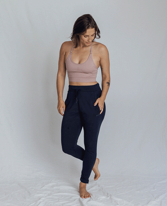 Harem pants organic cotton - blue | color:blau |yoga hose harem pants blau |yoga kleidung