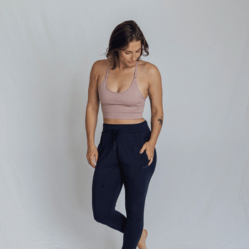 Harem Pants Bio Baumwolle - blau | color:blau |yoga hose harem pants blau |yoga kleidung