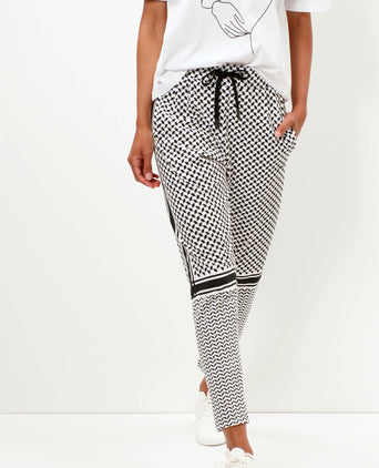 Harem Pants Keffiah Bio Baumwolle - weiss | color:weiss |yoga hose weiss |yoga harem pants weiss keffiah muster |yoga kleidung