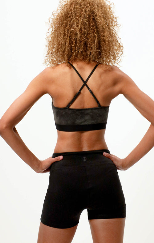 | color:schwarz |hot yoga shorts schwarz baumwolle