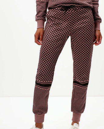 Jog Pants Keffiah (Slim Fit) - pink | color:rosa |yoga hose rosa keffiah |yogakleidung