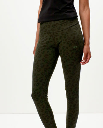 Leggings Leo organic cotton - green | color:grün |Yoga leggings leo baumwolle grün