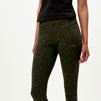 Leggings Leo Bio Baumwolle - grün | color:grün |Yoga leggings leo baumwolle grün