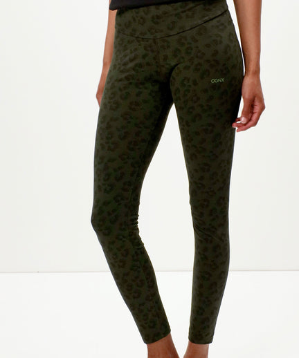Leggings Leo organic cotton - green | color:grün |Yoga leggings leo baumwolle grün