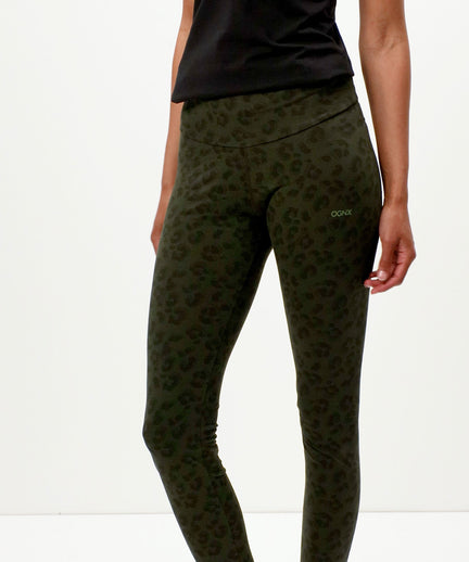 Leggings Leo Bio Baumwolle - grün | color:grün |Yoga leggings leo baumwolle grün