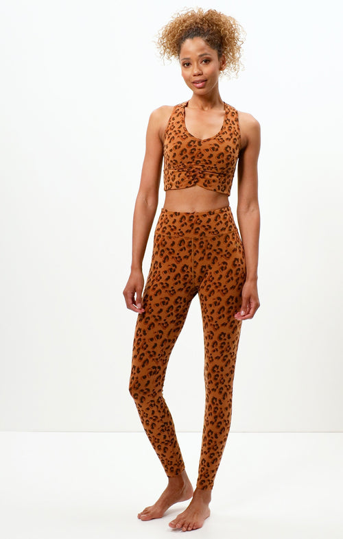 | color:braun |yoga leggings leo braun bio baumwolle tencel