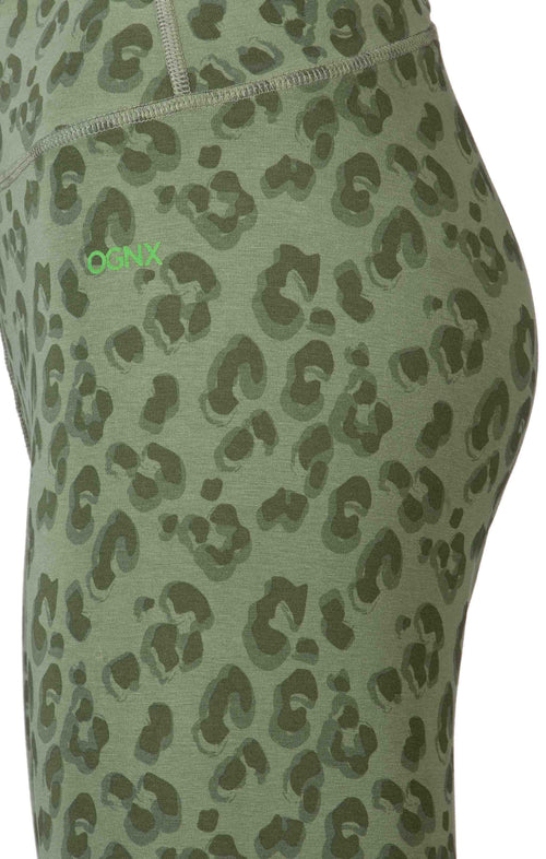 | color:green |leggings leo cotton tencel green