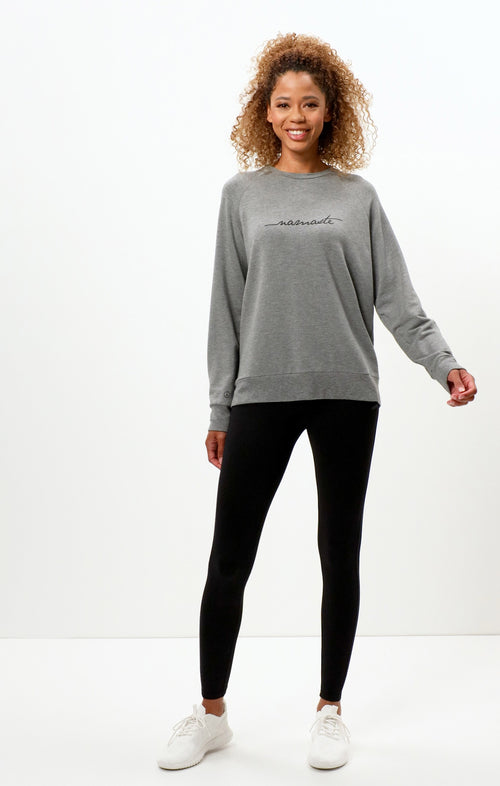 | color:grau |yoga sweater namaste grau