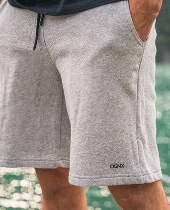 Perfect shorts organic cotton - gray | color:grau |yoga shorts männer grau bio baumwolle