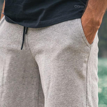 Perfect Shorts Bio Baumwolle - grau | color:grau |yoga shorts männer grau bio baumwolle