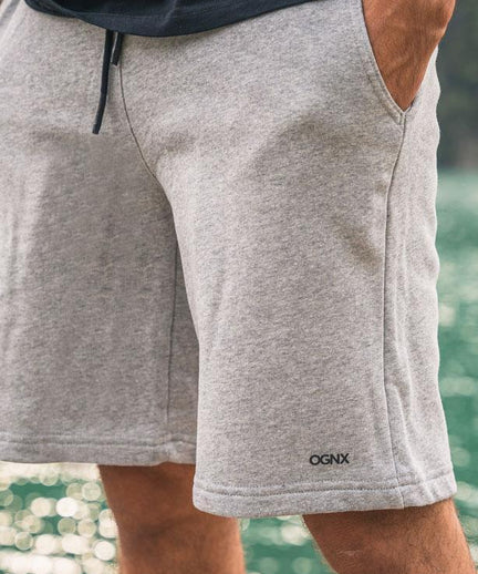 Perfect shorts organic cotton - gray | color:grau |yoga shorts männer grau bio baumwolle