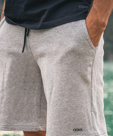 Perfect Shorts Bio Baumwolle - grau | color:grau |yoga shorts männer grau bio baumwolle