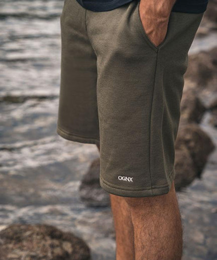 Perfect shorts organic cotton - green | color:grün |yoga shorts männer grün bio baumwolle