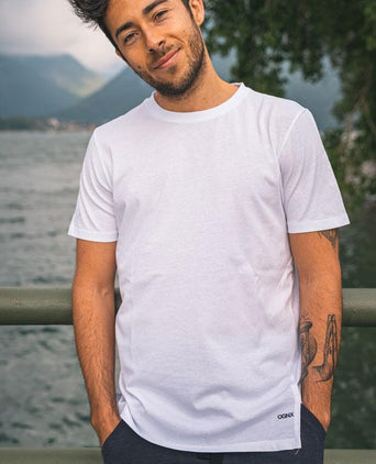 T-shirt Perfect Basic organic cotton - white | color:weiss |yoga t-shirt männer weiss