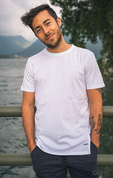 T-shirt Perfect Basic organic cotton - white | color:weiss |yoga t-shirt männer weiss