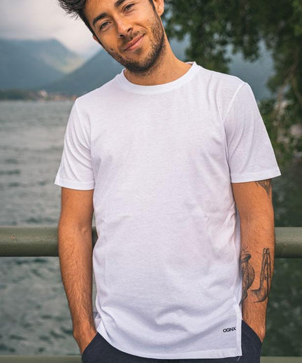 T-shirt Perfect Basic organic cotton - white | color:weiss |yoga t-shirt männer weiss