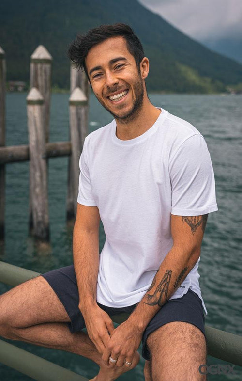 | color:weiss |yoga t-shirt männer weiss