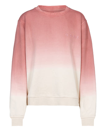 Sweatshirt Dip Dye Bio Baumwolle - rot | color:rot |Sweatshirt Dip Dye |Yoga Pulli
