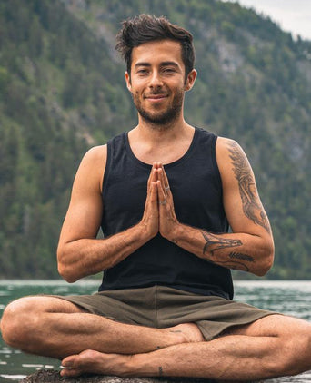 Tank Perfect Basic organic cotton - black | color:schwarz |yoga tank männer schwarz