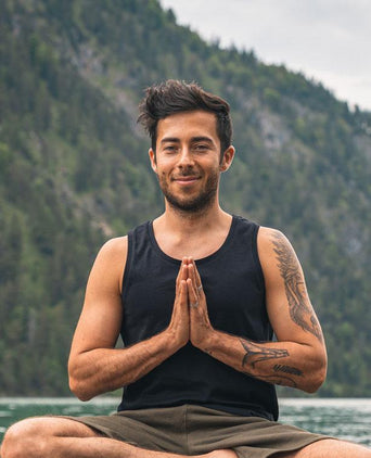 Tank Perfect Basic Bio Baumwolle - schwarz | color:schwarz |yoga tank männer schwarz