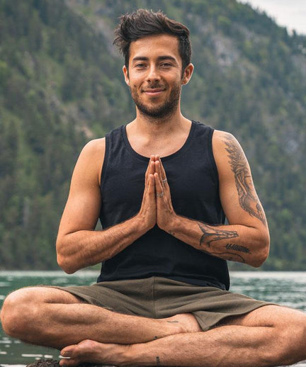 Tank Perfect Basic organic cotton - black | color:schwarz |yoga tank männer schwarz