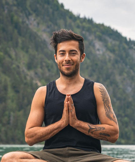 Tank Perfect Basic Bio Baumwolle - schwarz | color:schwarz |yoga tank männer schwarz