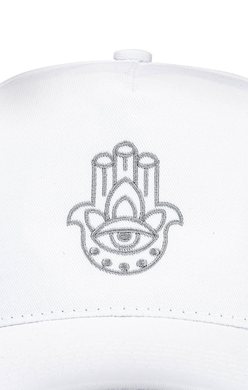 | color:weiss |yoga cap weiss hamsa hand