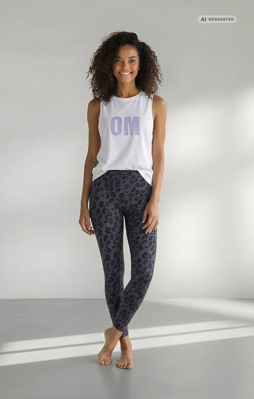 Yoga Athletic Tank 2.0 OM Bio Baumwolle Tencel™ Tara - weiß – AI GENERATED / KI-GENERIERT