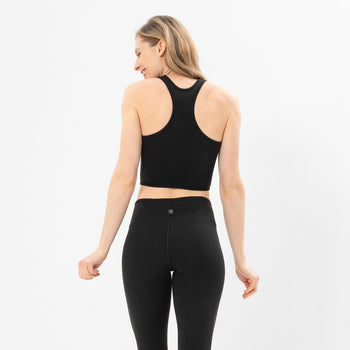 | color:schwarz | yoga damen basic leggings luna | tencel bio baumwolle | leggings basic | yoga damen leggings nachhaltig