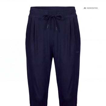 Yoga Basic Harem Pants 2.0 Bio Baumwolle Hanna - dunkelblau – AI GENERATED / KI-GENERIERT