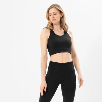 | color:schwarz | yoga damen basic leggings luna | tencel bio baumwolle | leggings basic | yoga damen leggings nachhaltig