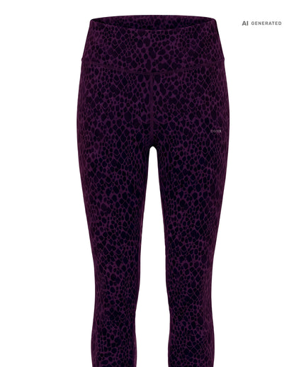 Yoga Soft Leggings 2.0 Animal Bio Baumwolle Luna - weinrot – AI GENERATED / KI-GENERIERT