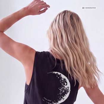 Yoga Tank 2.0 Lunar Rebel Bio Baumwolle Tencel™ Tara - schwarz – AI GENERATED / KI-GENERIERT