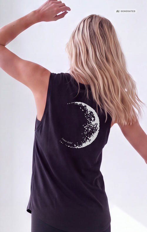 Yoga Tank 2.0 Lunar Rebel Bio Baumwolle Tencel™ Tara - schwarz – AI GENERATED / KI-GENERIERT