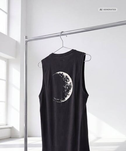 Yoga Tank 2.0 Lunar Rebel Bio Baumwolle Tencel™ Tara - schwarz – AI GENERATED / KI-GENERIERT
