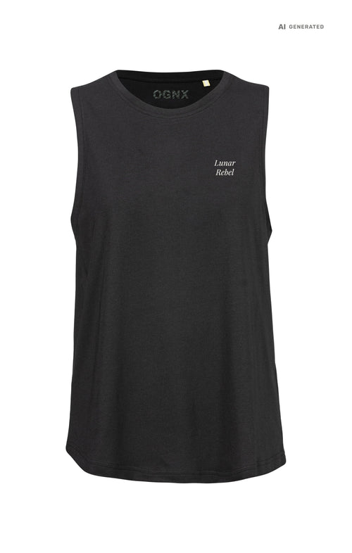 Yoga Tank 2.0 Lunar Rebel Bio Baumwolle Tencel™ Tara - schwarz – AI GENERATED / KI-GENERIERT