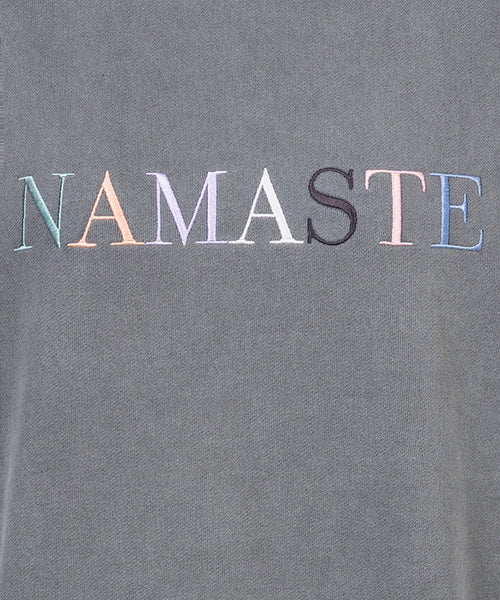 | color:grau | yoga damen boxy sweater vintage namaste philia | bio baumwolle | yoga sweater vintage | yoga damen sweater nachhaltig