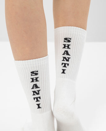 | color:weiß | yoga damen socken shanti shanti ava | bio baumwolle recyceltes polyester | sportsocken namaste | yoga damen socken nachhaltig